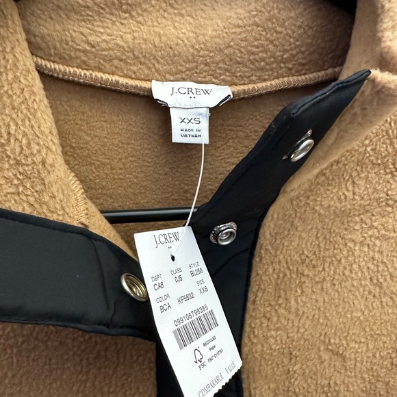 J. Crew Factory Quilted Sherpa Half Zip - Picture 13 of 16